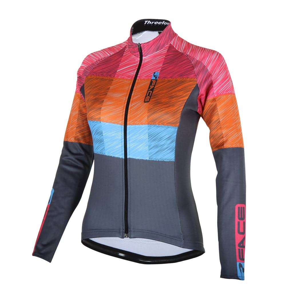 Maglia manica lunga Graphite Donna maglia manica lunga Threeface XS orange